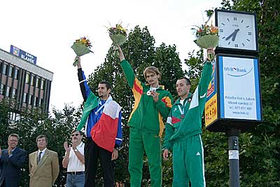 Podio Campionato Europeo Usti nad Laben 2003